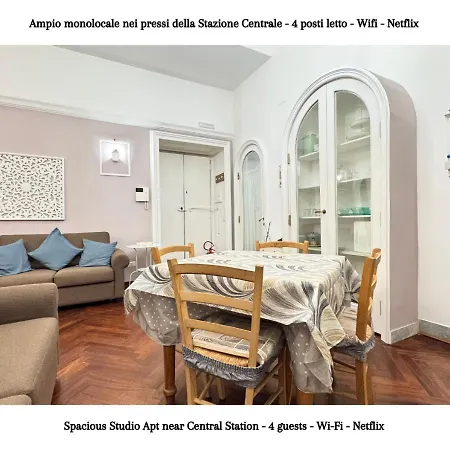 Metro Garibaldi - Loft Con Wifi E 4 Posti Letto Presso La Stazione Di * Nápoles